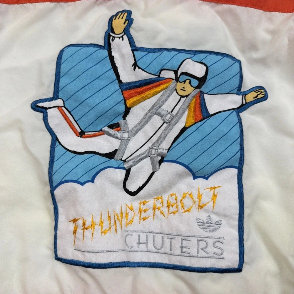adidas Aerosports Thunderbolt Chuters vintage 80s windbreaker jacket RARE large‎